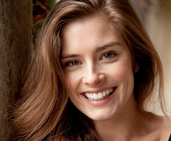 Close-up portrait of Rachel Shenton smiling